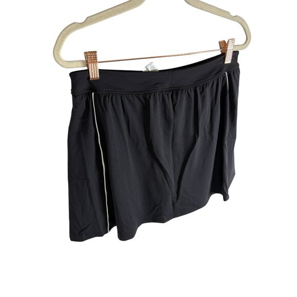 Splits59 Venus High Waist Piped Skort Skirt Tennis Active Athleisure Black Sz XL - Picture 7 of 9